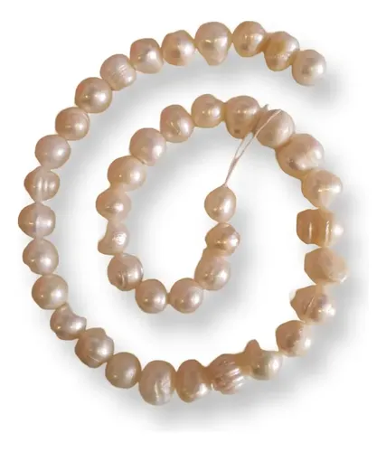 Perla De Río Natural Para Bisutería 8mm | Meses sin interés