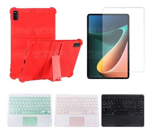 Vidrio + Estuche Antigolpes+ Teclado Para Xiaomi Mi Pad 5