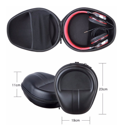Case Capa Estojo Bag Rígido P/ Headphone Headset Resistente