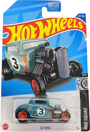Hot Wheels 32 Ford Super Treasure Hunt Hw Rod Squad 237/250 