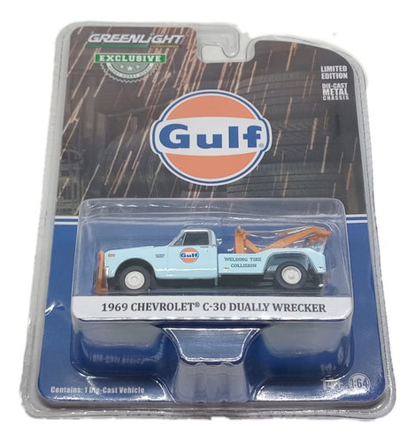 Camioneta Chevrolet C-30 Dually Wrecker ´69 Greenlight Gulf