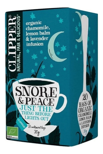 Clipper · Snore & Peace Infusión Orgánica 20 Bolsitas