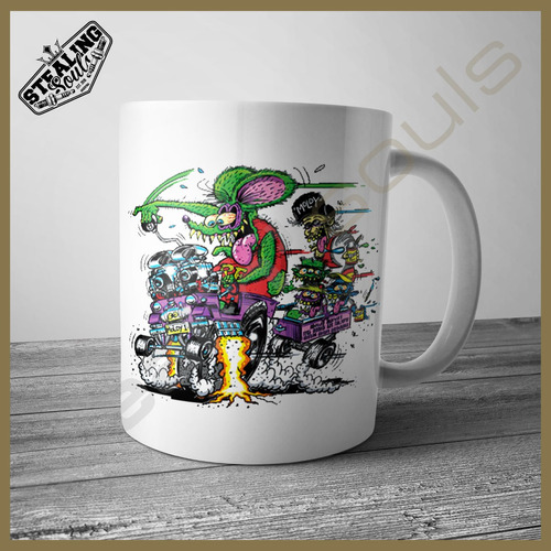 Taza | Hot Rat / Rod #022 | Mooneyes / Rat Fink / Clay Smith