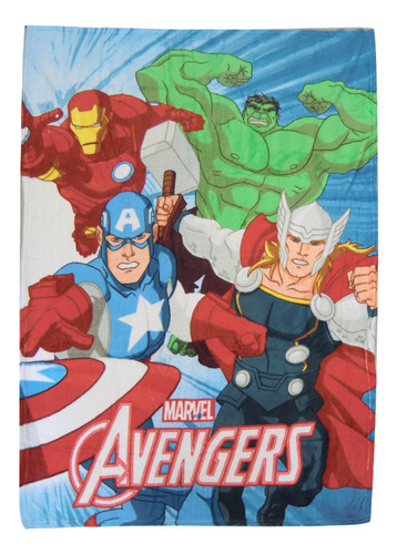 Frazada Infantil Avengers 120 X 160 Cm