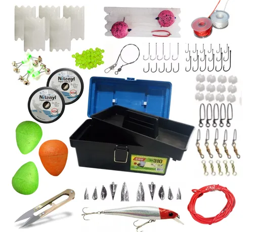 comprar Caja De Pesca Super Completa Rio Variada Accesorios + Lineas