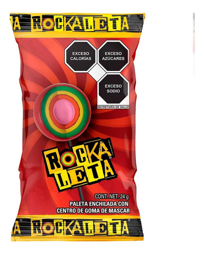 Paleta Sonrics Rockaleta Enchilada 24g