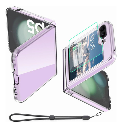 Transparente Funda Case Mica Para Samsung Galaxy Z Flip 5