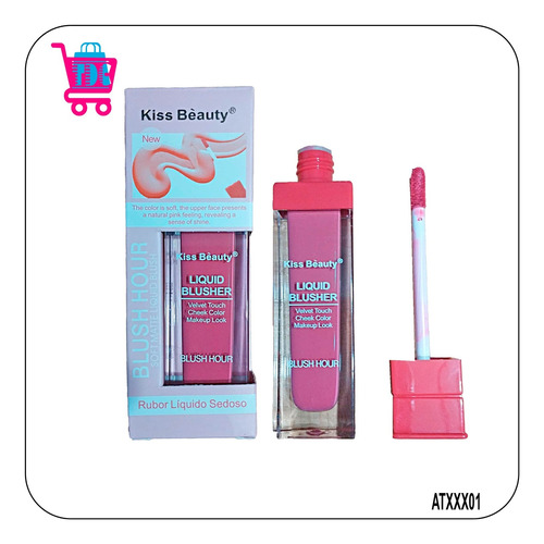 Rubor Liquido Sedoso Kiss Beauty