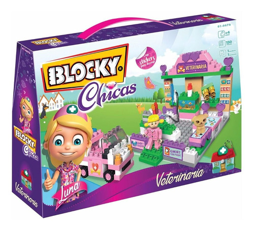 Blocky Chicas Veterinaria Con 150 Piezas Original Dimare