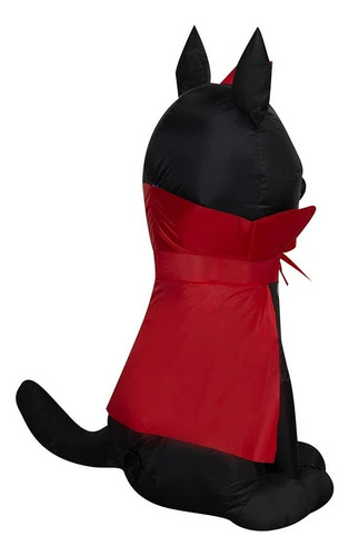 Inflable De Halloween Gato Diablo