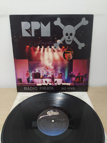 Lp Vinil Rpm Rádio Pirata Ao Vivo Com Encarte