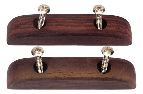 Rosewood Thumb Rest Tug Bar Finger Pull Para Accesorios De