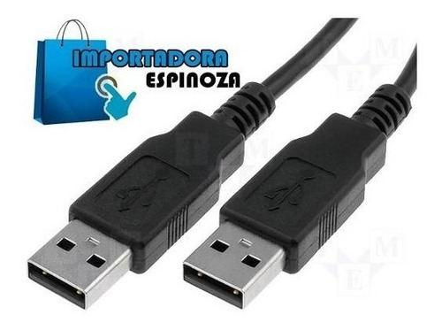 Imagen 2 de 2 de Cable Usb 2.0 De Datos Macho A Macho / 1.50 Metros.