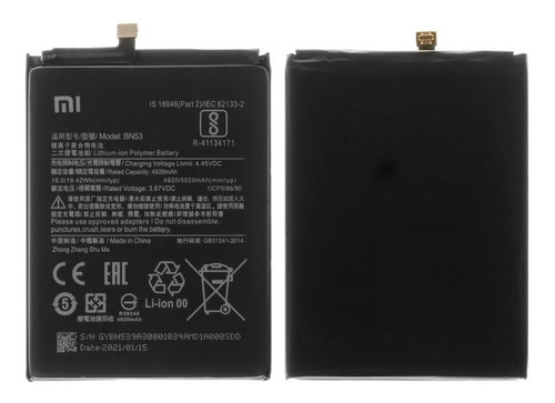 Bateria Compatible Xiaomi Redmi Note 10 Pro (global) Bn53 
