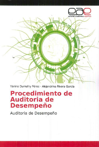 Libro Procedimiento De Auditoria De Desempeño De Yanine Durr