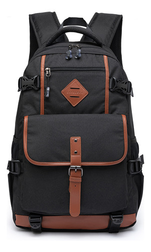 Mochila Masculina Cavalera Reforçada Notebook Cor Preto