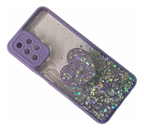 Funda Brillos Con Pop Corazón Para Samsung A23