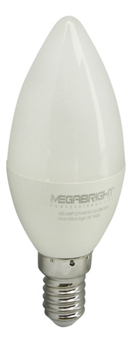 Ampolleta Led Luz Fria Tipo Vela 5 Wat, E-14, Megabright. 