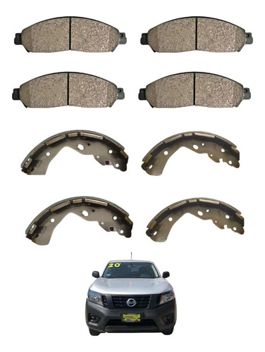Kit Balatas Delanteras Y Traseras Np300 2015-2024 Orig