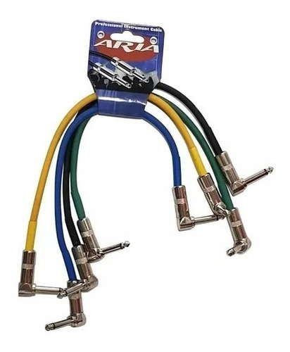 Cables Interpedal Aria X 6 Plug Metalico