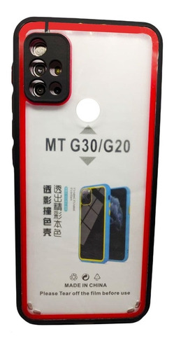 Carcasa Gel Antishock Transparente Color Para Moto G30 / G20