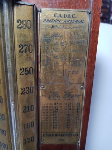 Imagen 2 de 10 de Antiguo Tensiómetro Auscultatorio Cadic Presión Mag 57083