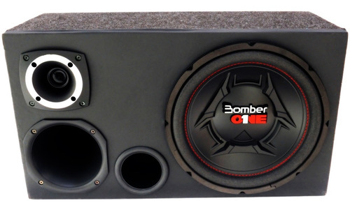 Imagem 4 de 7 de Caixa Trio Som Carro Bomber One Completa + Módulo Taramps