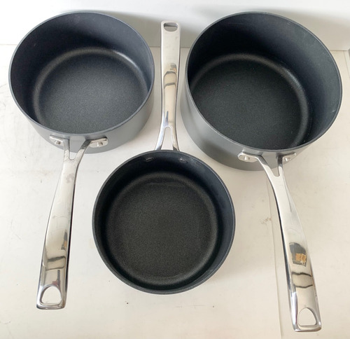 Conjunto 3 Panelas M&s Chef Hard Anodised