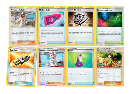 Cartas Pokemon Originales Entrenadores 50 Unidades