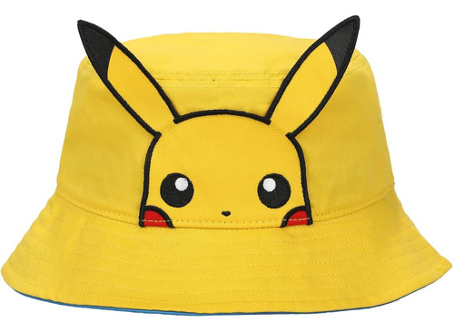 Pokemon Pikachu Big Face Gorro Unisex Adulto Con Felpa 3d,