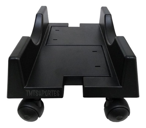 Suporte De Gabinete Cpu Carrinho Ajustável Com Rodinha Tmt Cor Preto