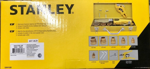 Imagen 6 de 7 de Termofusora 1500w Stanley + Accesorios 0-300 ºc Sxh1530