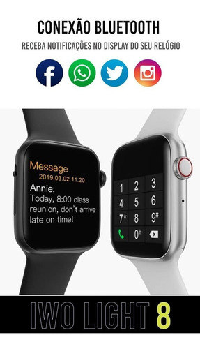 Relógio Smartwatch Inteligente Iwo 8 Lite 44mm Bluetooth