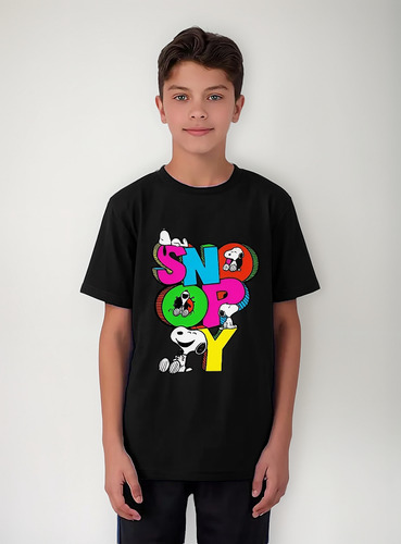 Polera Diseño Snoopy Unisex Estampada Dtf Cod 007 - Senshi