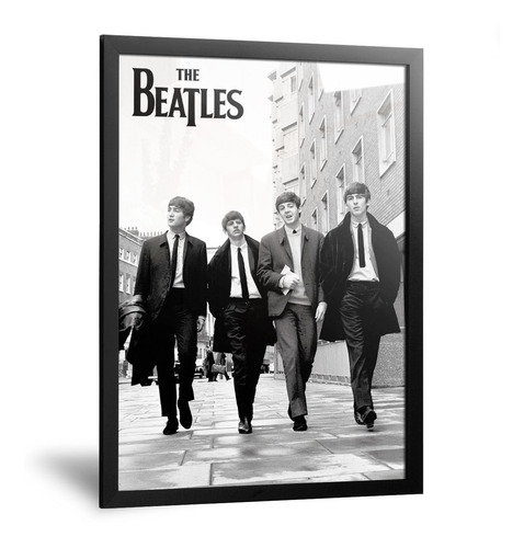 Cuadro Los Beatles Carteles Decorativos Música Rock 35x50cm