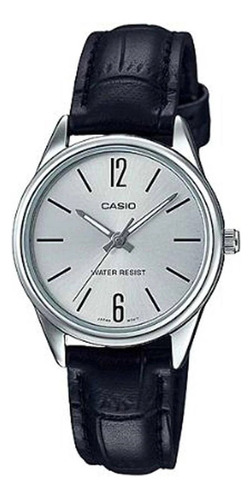 Relógio Casio Ltpv005l7budf Pequeno Ponteiro Couro Mulher