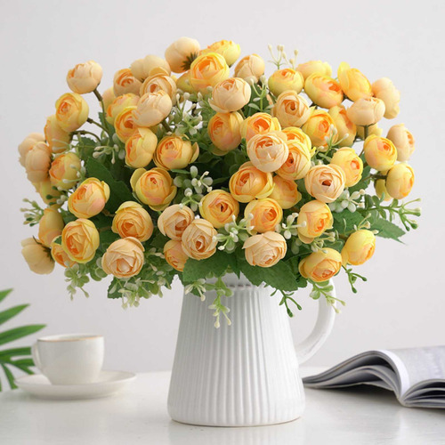 Hermosas Flores Artificiales De Seda Artificial Para Bodas,