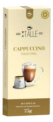 Capsula Cappuccino Maquina Nespresso Café Italle Kit 10