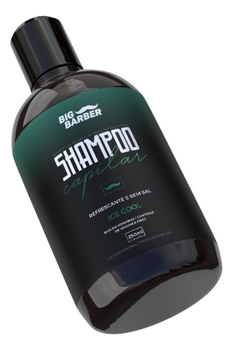 Shampoo Capilar Big Barber 250ml Ice Cool Caixa 6 Unidades