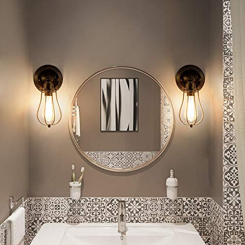 Lámpara De Pared Industrial Luling, Iluminación Vintage, Aju