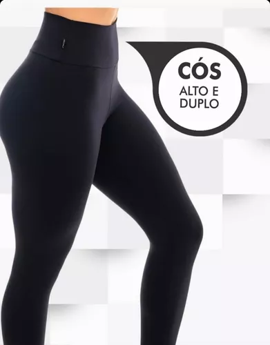 Legues Femininas Cós Alto Duplo Nao Marca Celulite Fitness