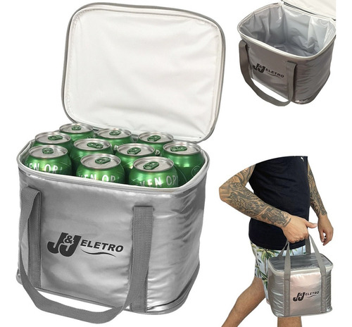 Bolsa Térmica 10 Litros Cerveja Lanche Bebida Camping Viagem