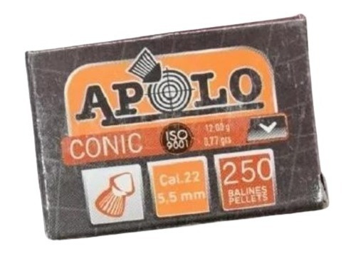 Balines Apolo Conic Copita 5,5 - 0,77 Grs - 1000 Unidades 