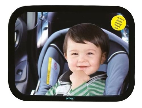 Espejo Retrovisor Rectangular Trasero Priori Gris Maternelle