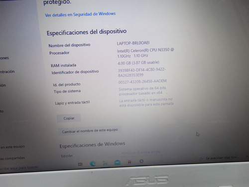 Laptop Asus X441n * Leer Descripcion (Usado)