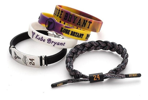 Pulsera Silicona Color 5pcs Kobe Bryant Baloncesto