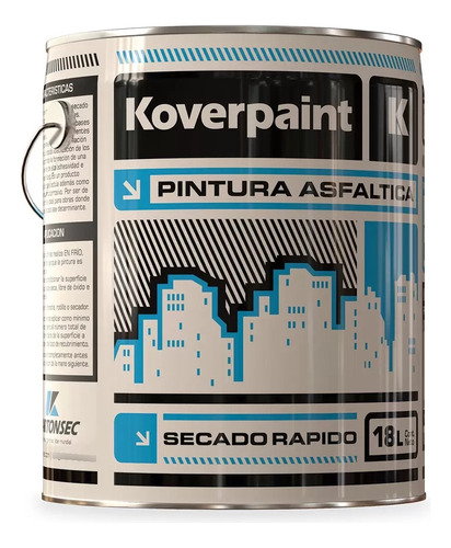 Pintura Asfaltica Koverpaint X 18 Lts