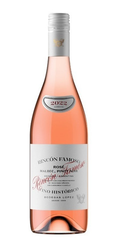 Vino Rosado Rincón Famoso Rosé X 750ml Bodegas López