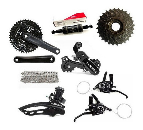 Grupo Kit Marcha Bicicleta Shimano/absolute Aro 26/29 21v