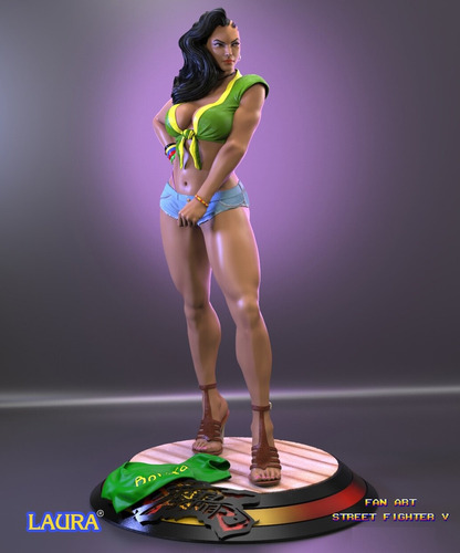 Archivo Stl Impresión 3d - Street Fighter - Laura Matsuda St